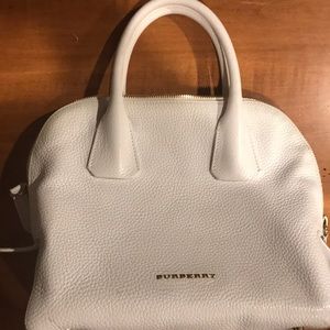 White Burberry Leather purse